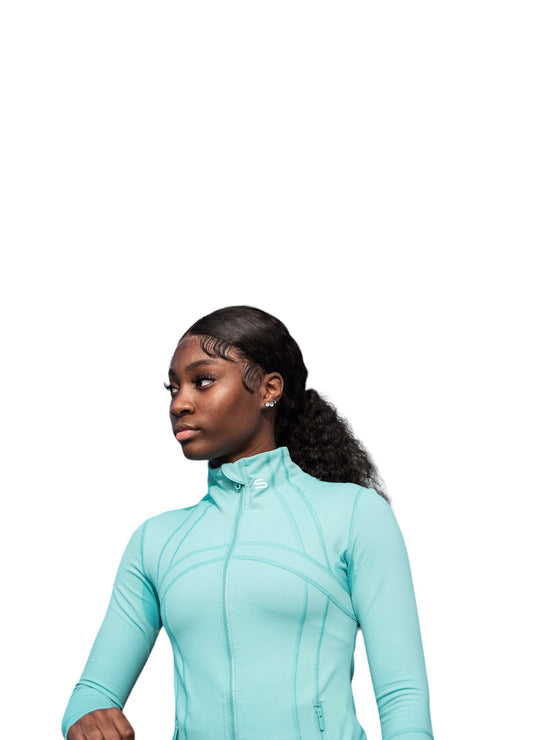 Women's Teal Swift-Tech Zip Up